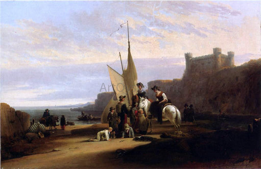  Joshua Shaw The Fisherman's Lanndings - Canvas Print