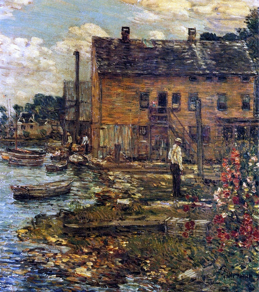  Frederick Childe Hassam The Fishermen, Cos Cob - Canvas Print