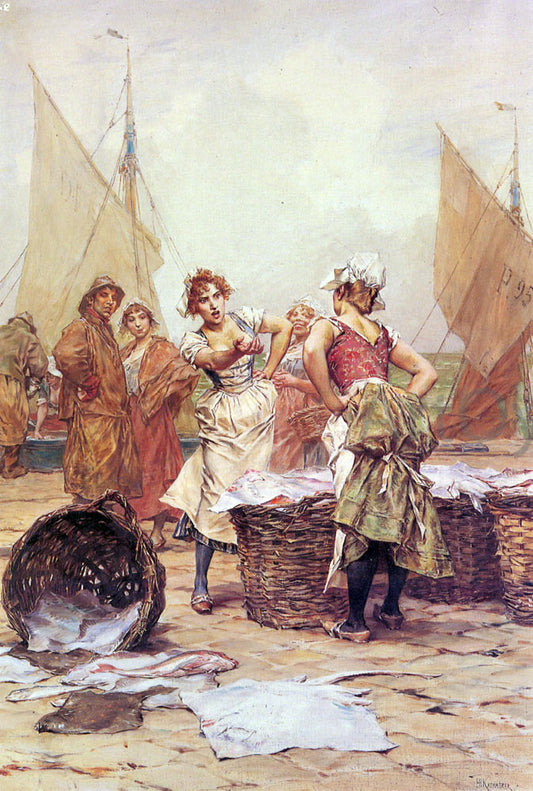  Frederick Hendrik Kaemmerer The Fishwives - Canvas Print