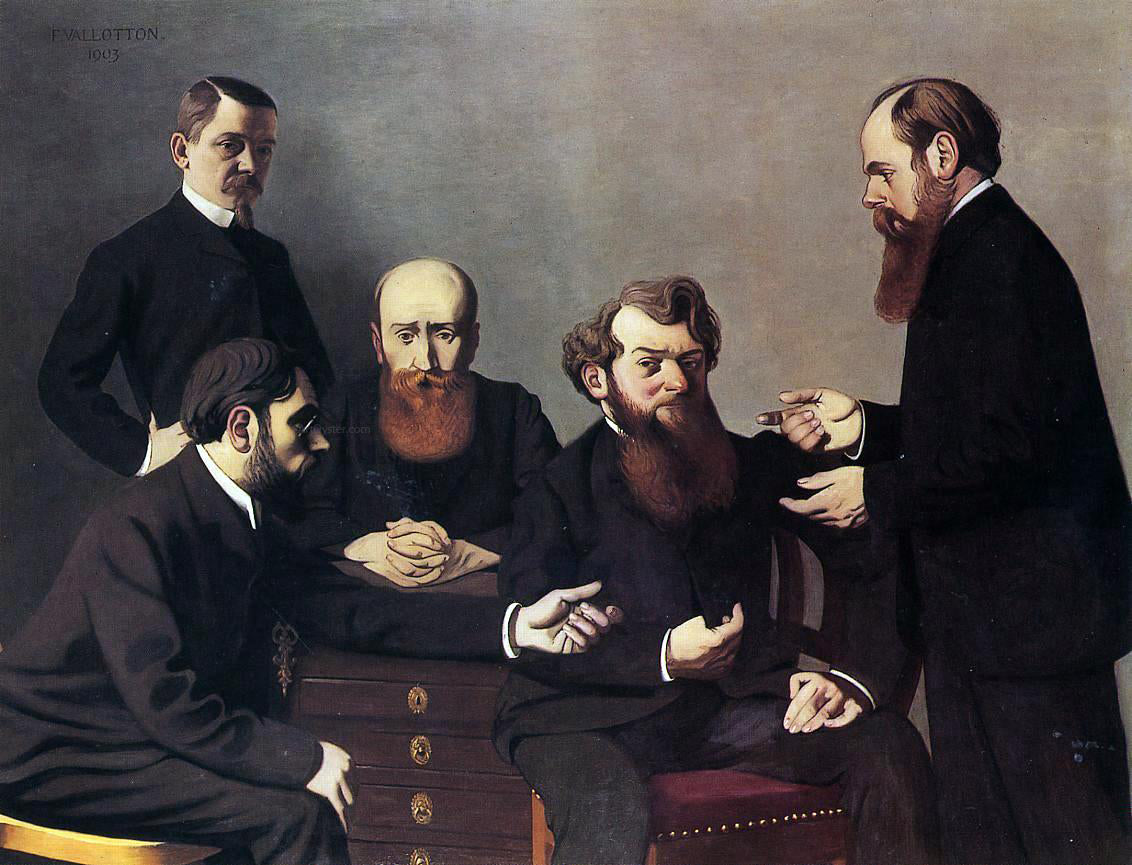  Felix Vallotton The Five Painters - Canvas Print