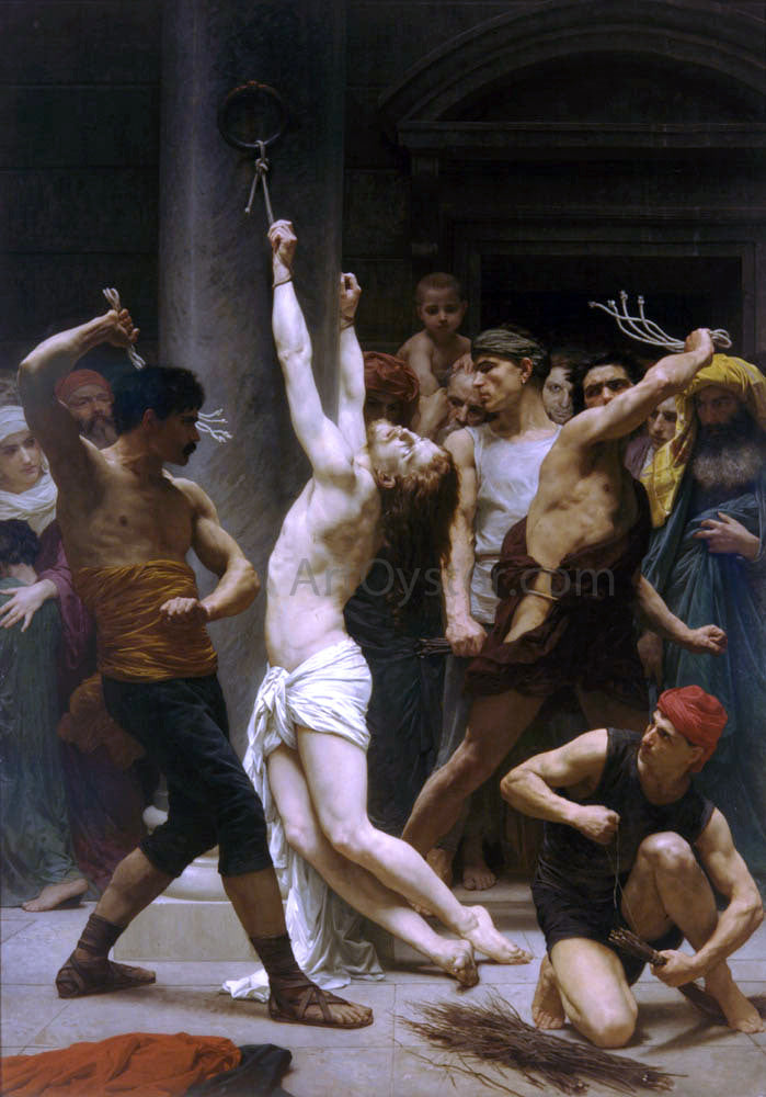  William Adolphe Bouguereau The Flagellation of Our Lord Jesus Christ - Canvas Print