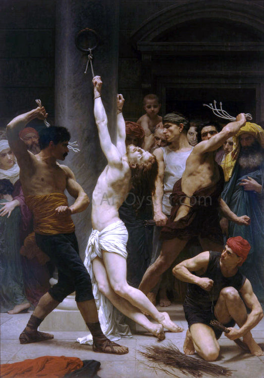  William Adolphe Bouguereau The Flagellation of Our Lord Jesus Christ - Canvas Print