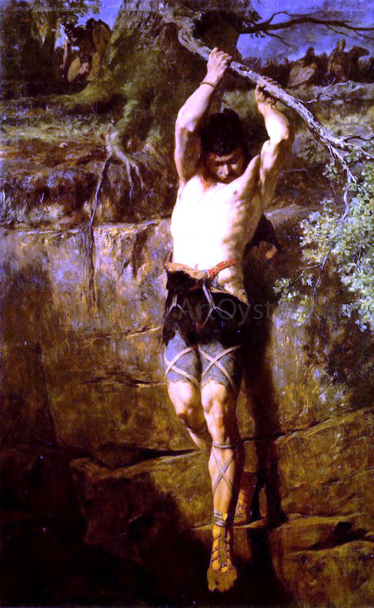  Evariste Vital Luminais The Flight of Gradlon: A Breton Legend - Canvas Print