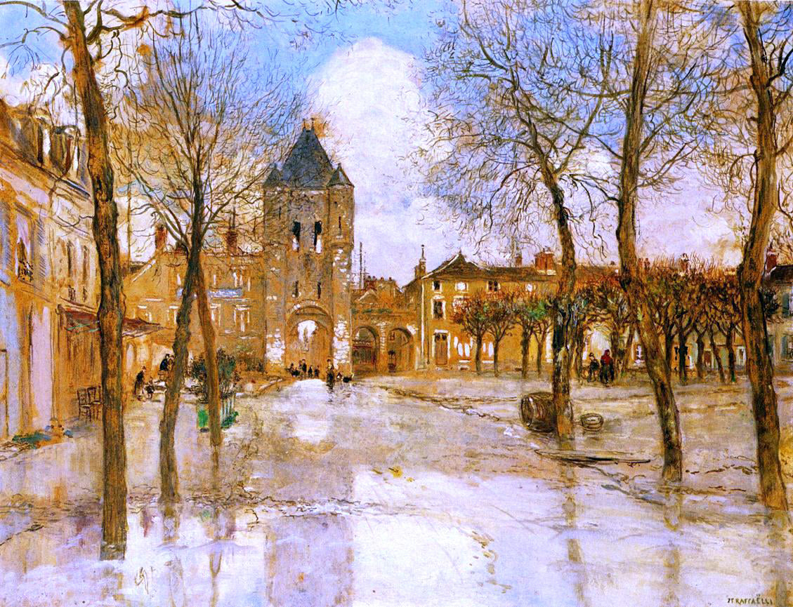  Jean-Francois Raffaelli The Flood - Canvas Print