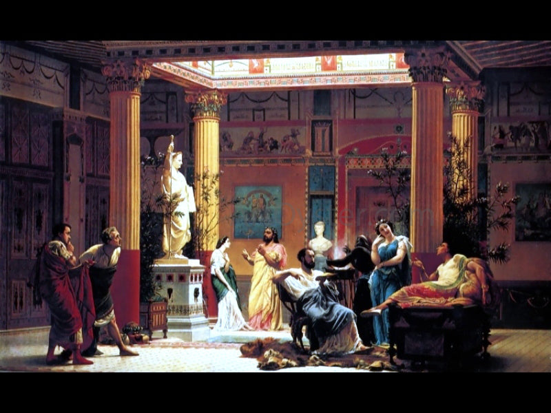  Gustave Rodolphe Boulanger The Flute Concert - Canvas Print