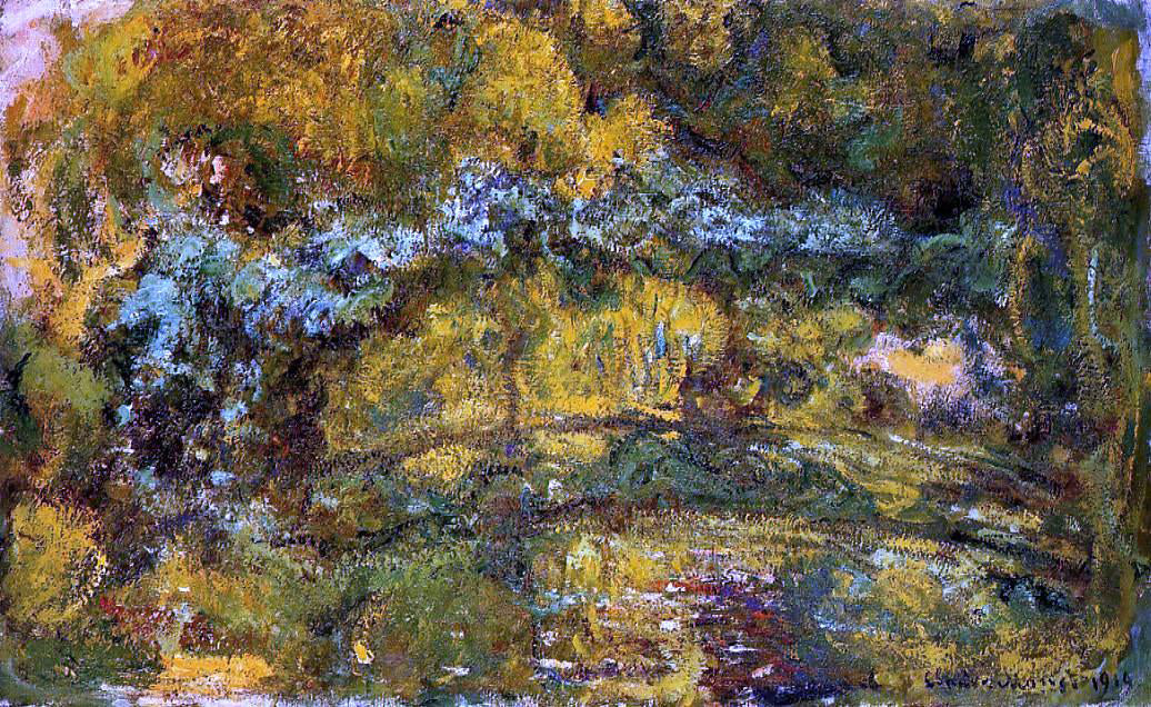  Claude Oscar Monet The Footbridge over the Water-Lily Pone - Canvas Print