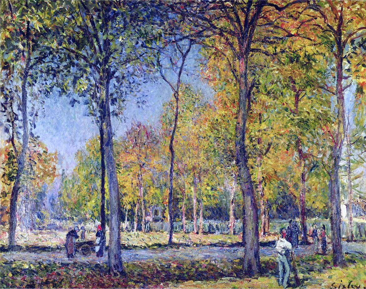  Alfred Sisley The Forest at Boulogne - Canvas Print