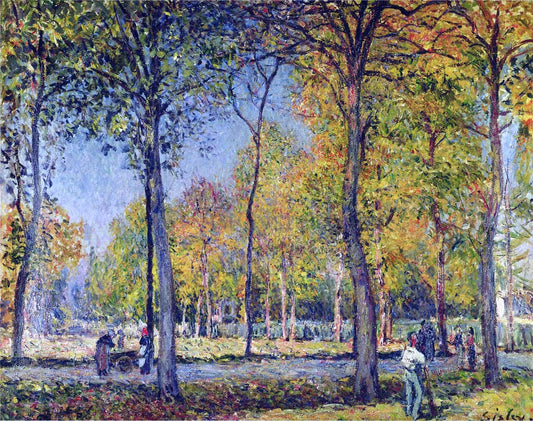  Alfred Sisley The Forest at Boulogne - Canvas Print