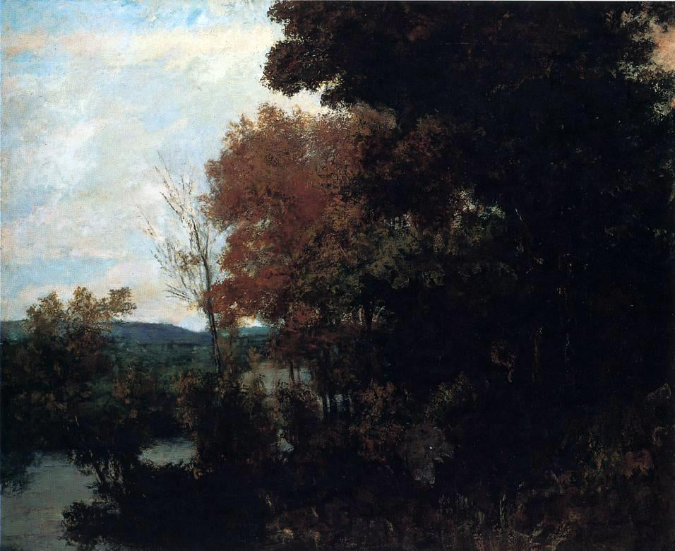  Gustave Courbet The Forest Edge - Canvas Print