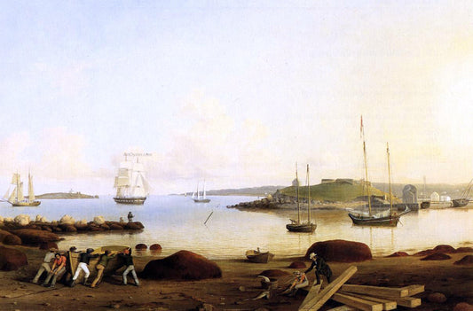  Fitz Hugh Lane The Fort and Ten Pound Island, Gloucester, Massachusetts - Canvas Print