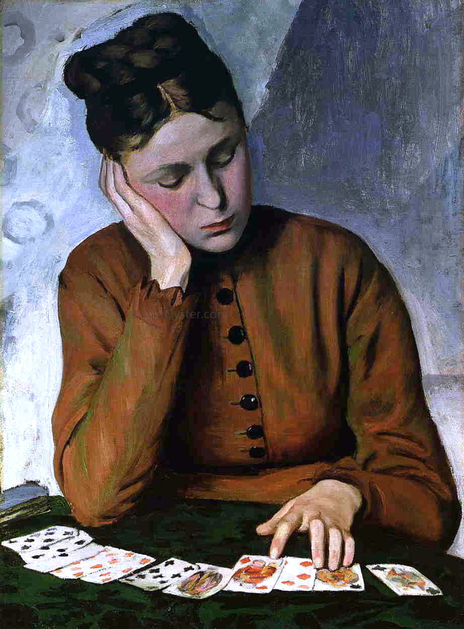  Jean Frederic Bazille The Fortune Teller - Canvas Print