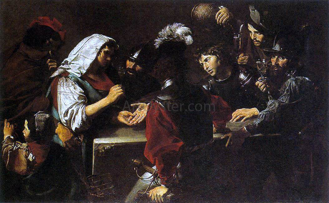  Valentin De boulogne The Fortune Teller - Canvas Print