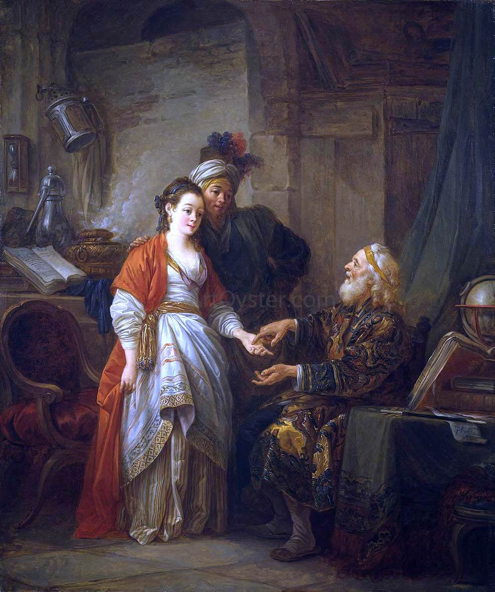  Jean-Baptiste Le Prince The Fortune Teller - Canvas Print