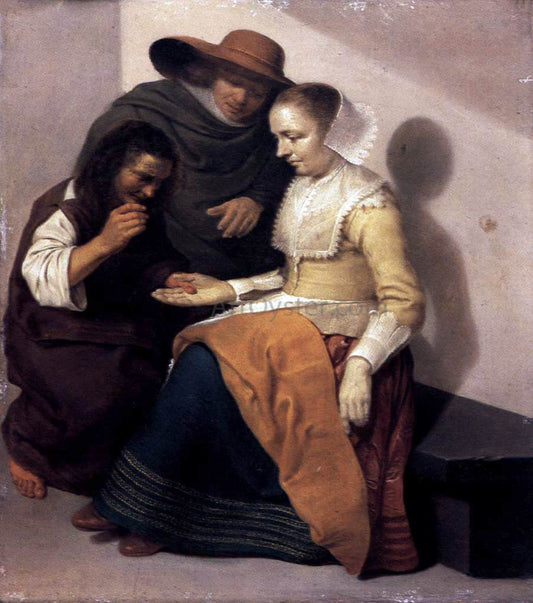 Jacob Van Velsen The Fortune Teller - Canvas Print