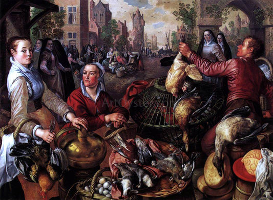  Joachim Beuckelaer The Four Elements: Air - Canvas Print