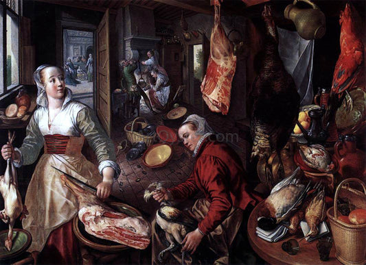  Joachim Beuckelaer The Four Elements: Fire - Canvas Print