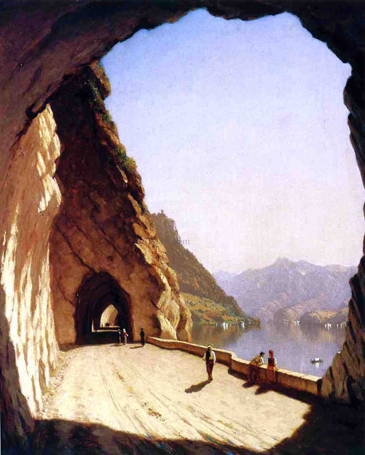  Sanford Robinson Gifford The Galleries of the Stelvio - Lake Como - Canvas Print