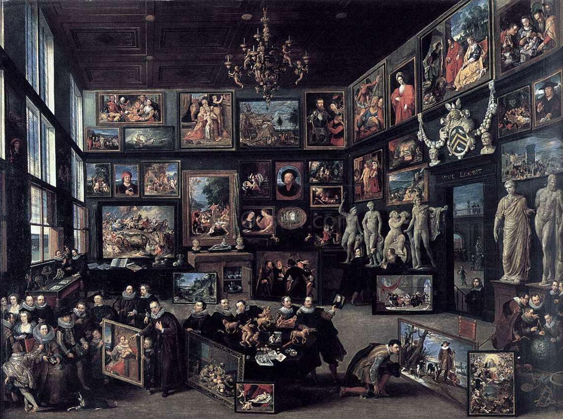  Willem Van Haecht The Gallery of Cornelis van der Geest - Canvas Print