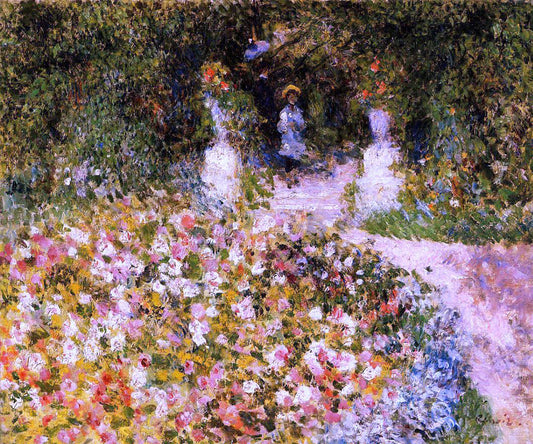  Pierre Auguste Renoir The Garden (also known as In the Park) - Canvas Print