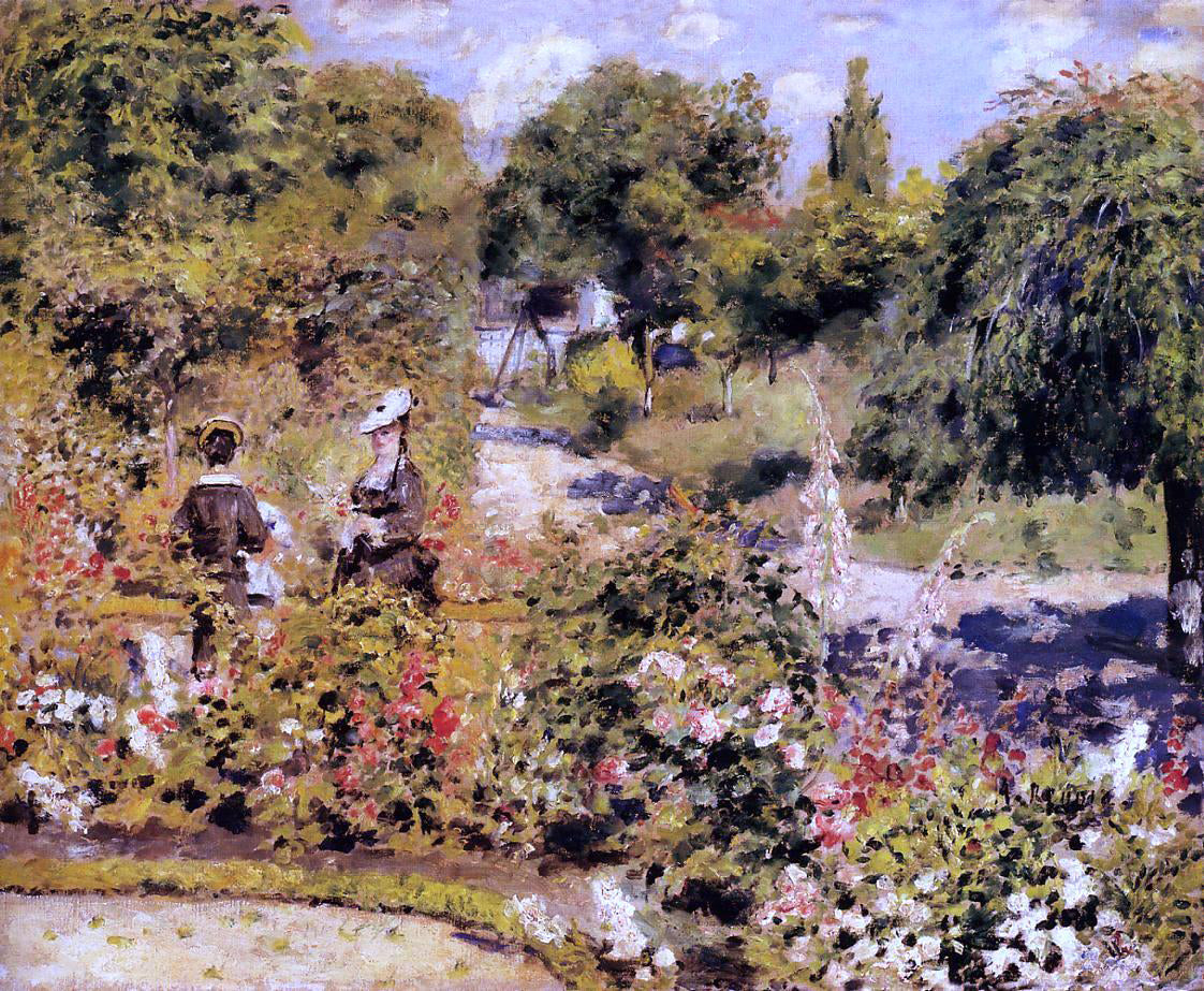  Pierre Auguste Renoir The Garden at Fontenay - Canvas Print