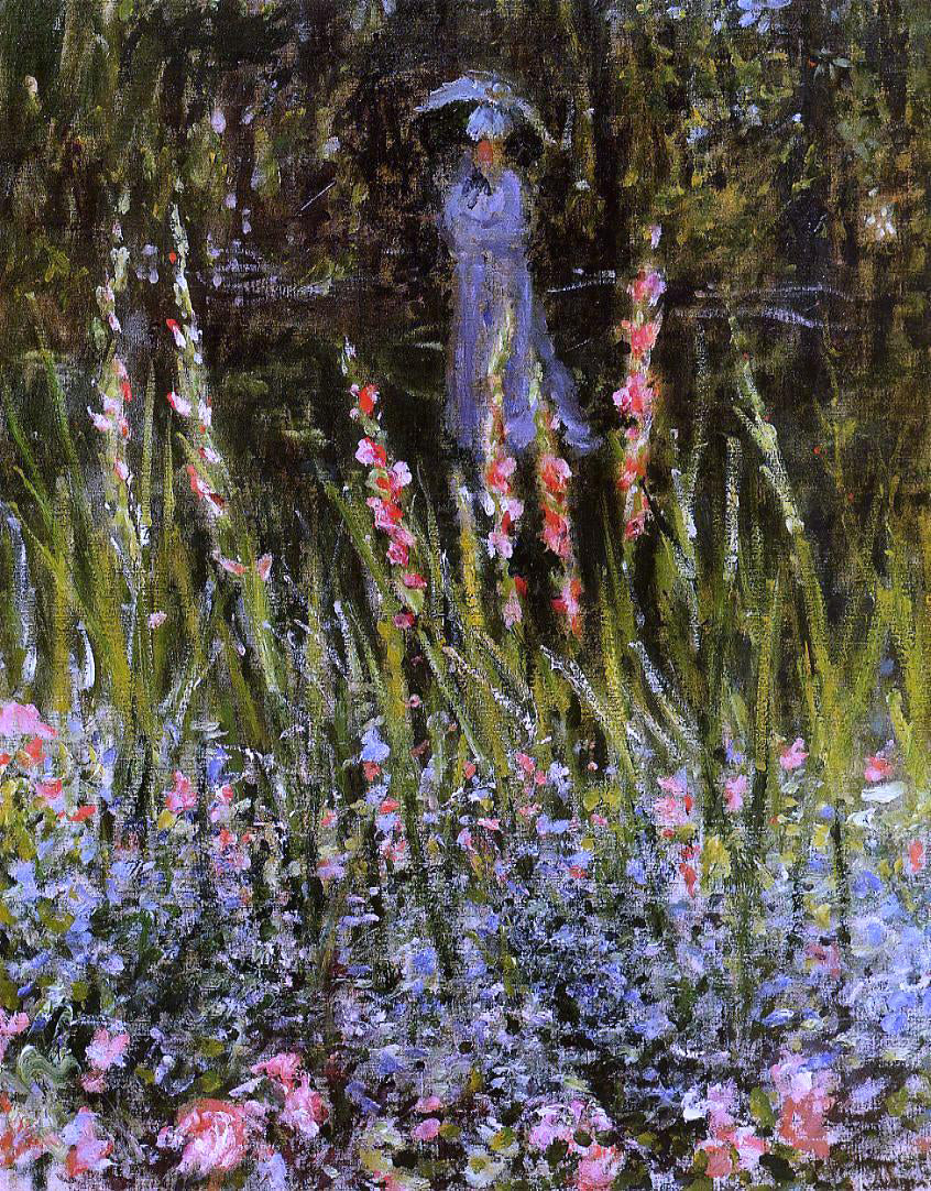  Claude Oscar Monet The Garden, Gladioli - Canvas Print