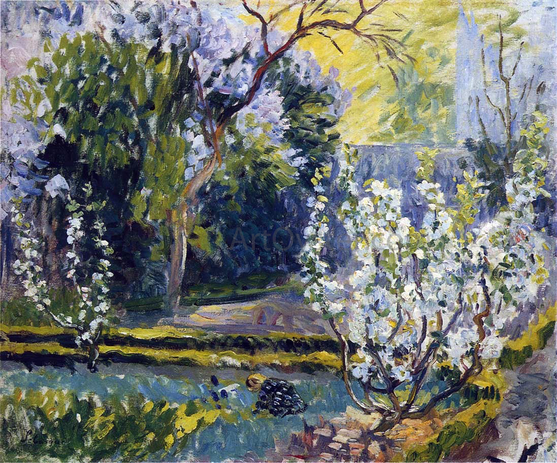  Henri Lebasque The Garden in Spring - Canvas Print