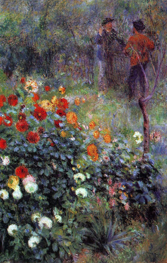  Pierre Auguste Renoir The Garden in the Rue Cortot at Montmartre - Canvas Print