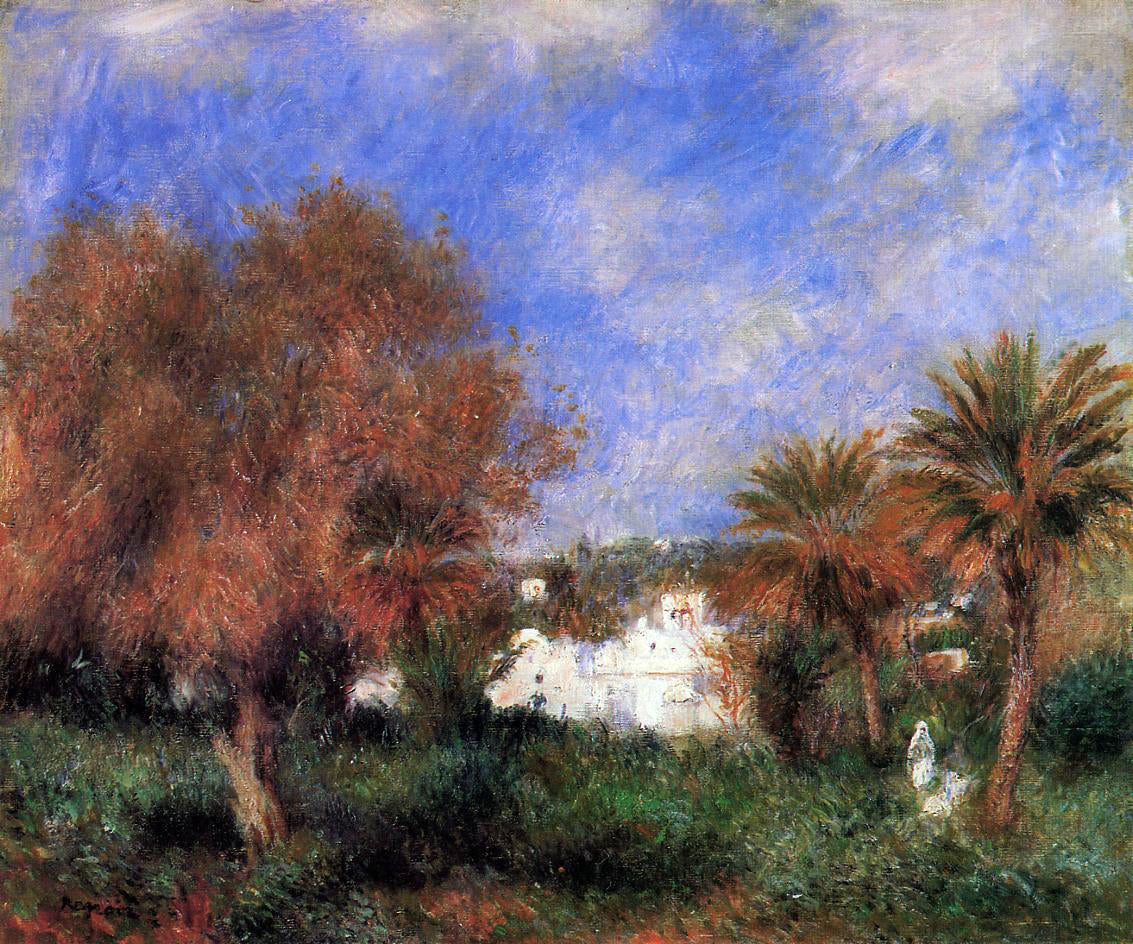  Pierre Auguste Renoir The Garden of Essai in Algiers - Canvas Print