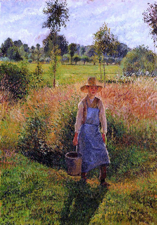  Camille Pissarro The Gardener, Afternoon Sun, Eragny - Canvas Print