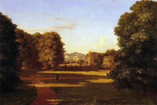  Thomas Cole The Gardens of the Van Rensselaer Manor House - Canvas Print