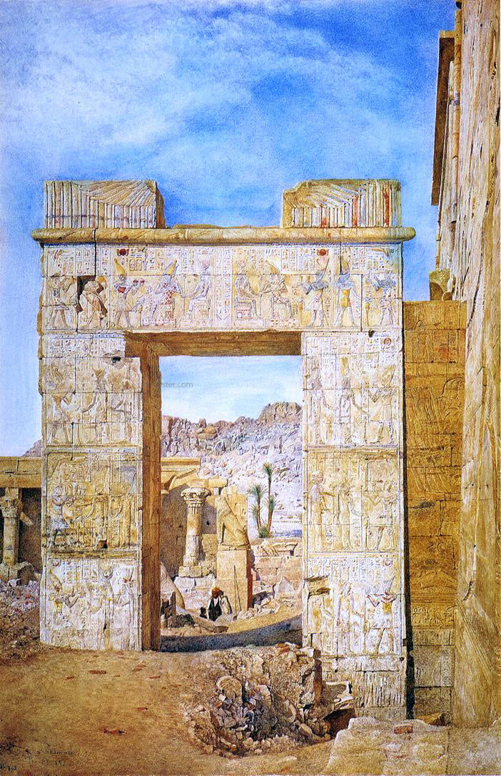  Henry Roderick Newman The Gateway of Philadelphus, Philae - Canvas Print