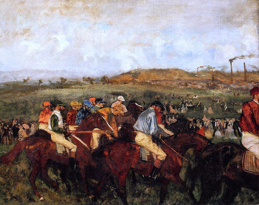  Edgar Degas The Gentlemen's Race: Before the Start - Canvas Print