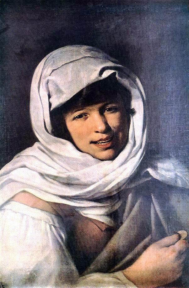  Bartolome Esteban Murillo The Girl with a Coin (Girl of Galicia) - Canvas Print