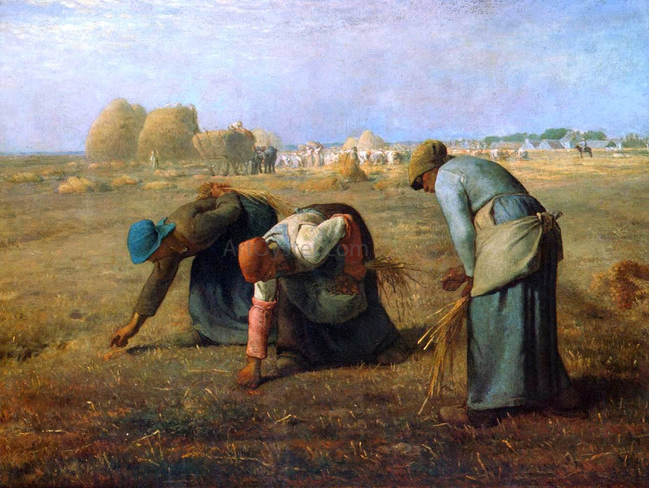  Jean-Francois Millet The Gleaners - Canvas Print