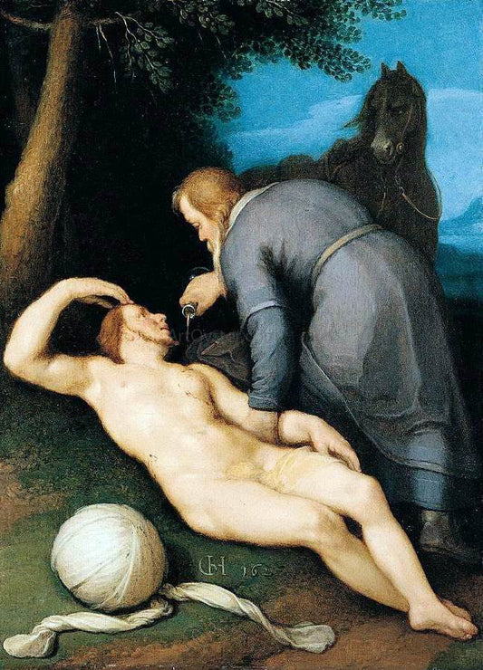 Cornelis Van Haarlem The Good Samaritan - Canvas Print