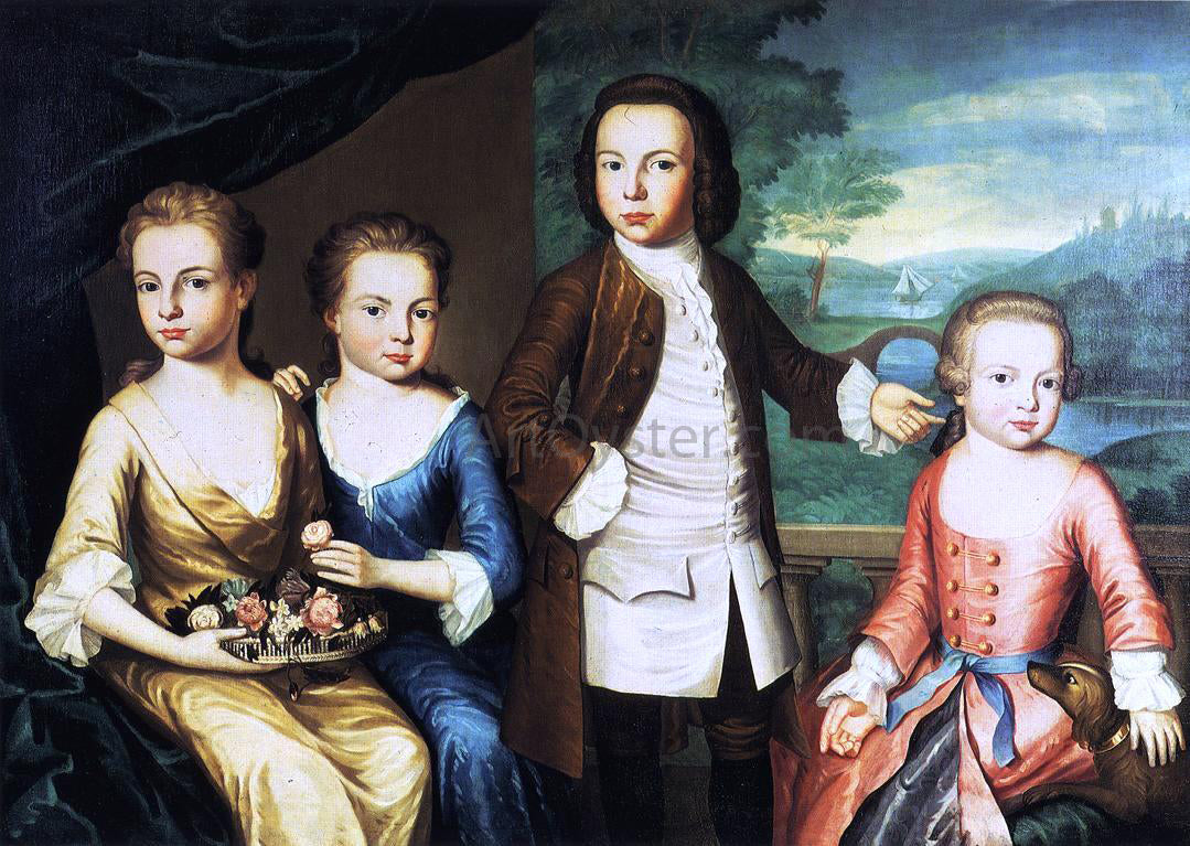  John Singleton Copley The Gore Children - Canvas Print