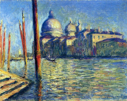  Claude Oscar Monet At the Grand Canal and Santa Maria della Salute - Canvas Print