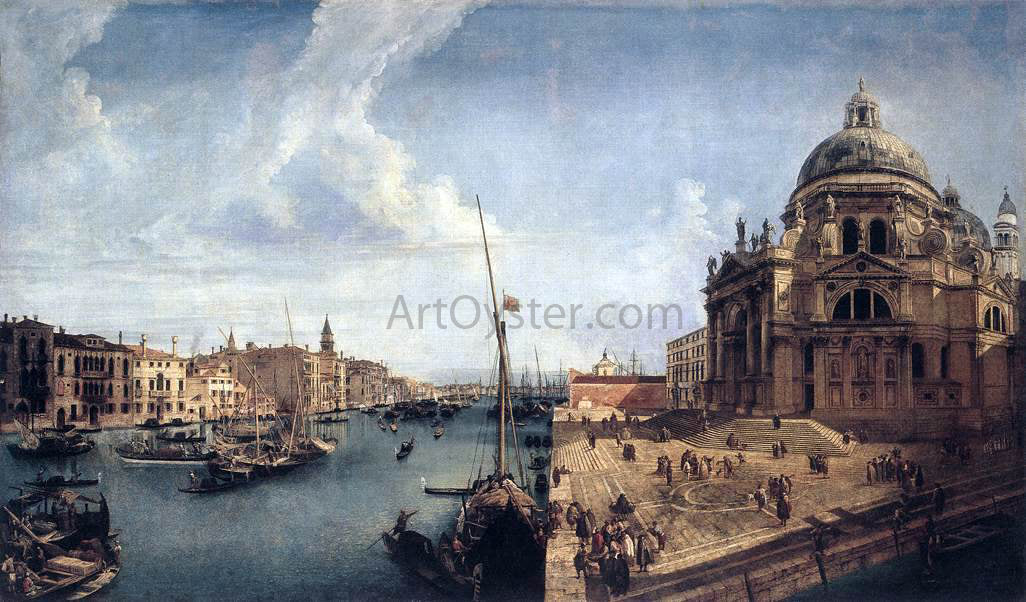  Michele Marieschi The Grand Canal near the Salute - Canvas Print