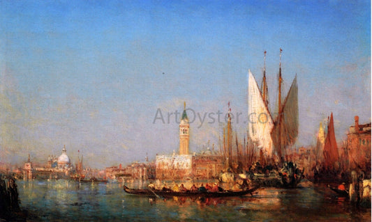  Felix Ziem The Grand Canal, Venice - Canvas Print