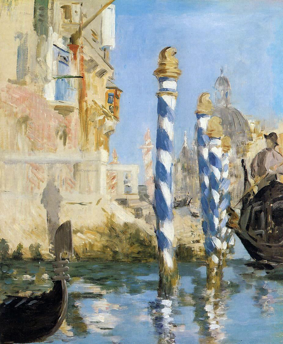  Edouard Manet At the Grand Canal, Venice - Canvas Print