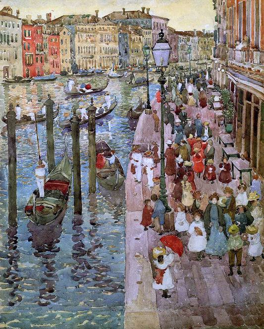  Maurice Prendergast The Grand Canal, Venice - Canvas Print