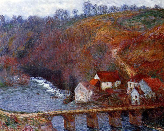  Claude Oscar Monet The Grande Creuse by the Bridge at Vervy - Canvas Print