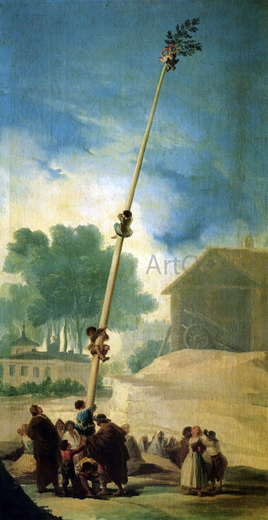  Francisco Jose de Goya Y Lucientes The Greased Pole - Canvas Print