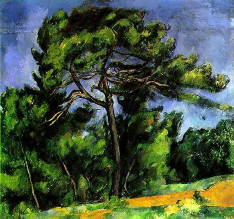  Paul Cezanne The Great Pine - Canvas Print