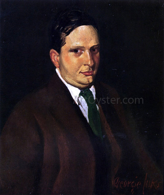  George Luks The Green Tie (also known as Portrait of Edward H. Smith) - Canvas Print