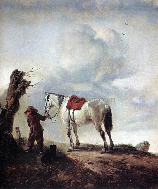  Philips Wouwerman The Grey - Canvas Print