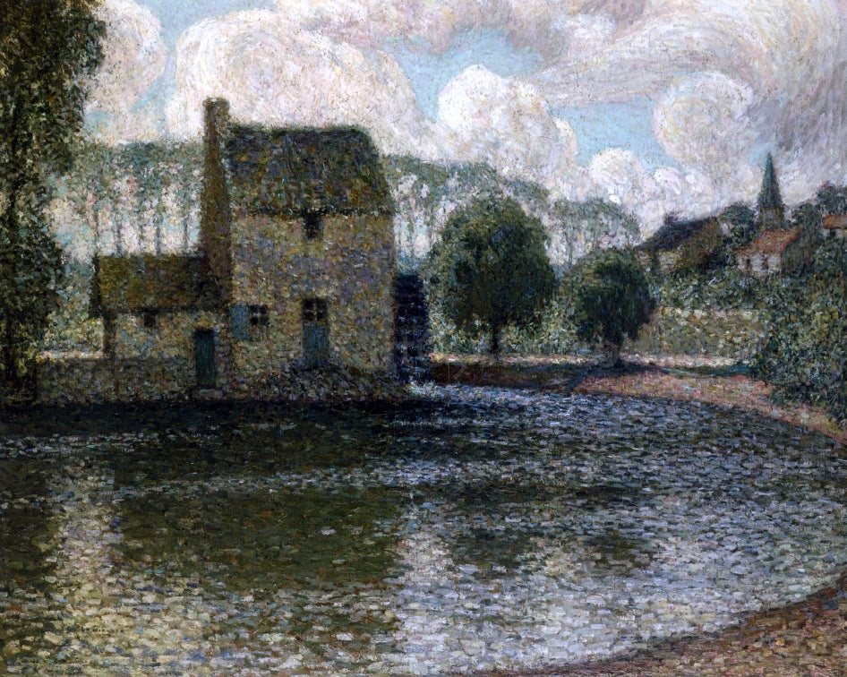  Henri Le Sidaner The Grey Mill, Montreuil-Bellay - Canvas Print