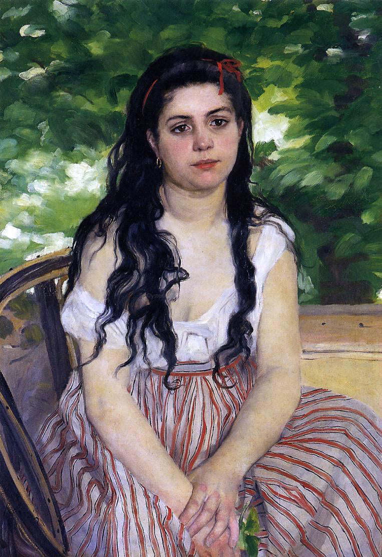  Pierre Auguste Renoir The Gypsy Girl (also known as Summer) - Canvas Print