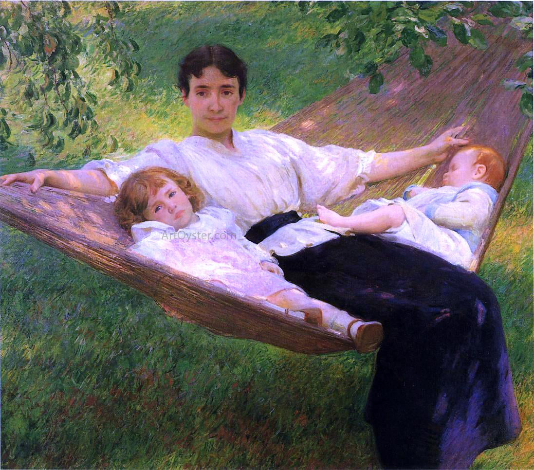  Joseph DeCamp The Hammock - Canvas Print