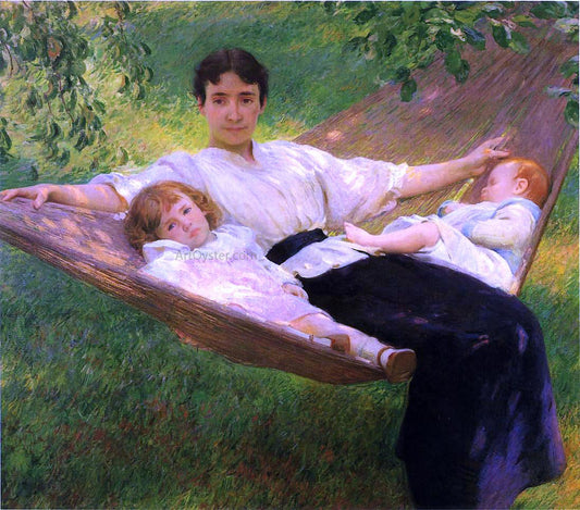  Joseph DeCamp The Hammock - Canvas Print